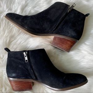 JCrew Black Suede Booties